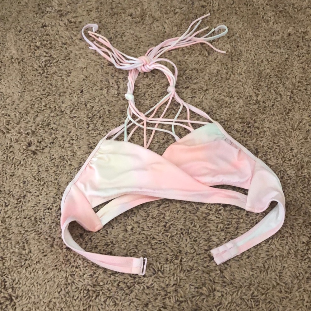 Cotton candy bathing suit top VS Pink